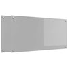 Vidaxxl crédence de cuisine 2 pcs gris clair 100 x 50 cm verre trempé