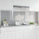 Vidaxxl crédence de cuisine 2 pcs gris clair 100 x 60 cm verre trempé