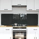 Vidaxxl crédence de cuisine 2 pcs gris foncé 80 x 50 cm verre trempé