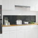 Vidaxxl crédence de cuisine 2 pcs gris foncé 90 x 40 cm verre trempé