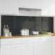 Vidaxxl crédence de cuisine 2 pcs gris foncé 100 x 60 cm verre trempé