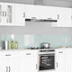 VidaXL crédence de cuisine 2 pcs blanc 120 x 40 cm verre trempé