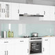 VidaXL crédence de cuisine 2 pcs blanc 120 x 50 cm verre trempé