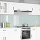 Vidaxxl crédence de cuisine 2 pcs blanc 120 x 60 cm verre trempé