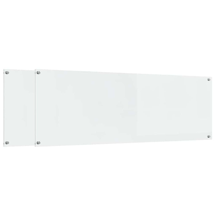 VidaXL crédence de cuisine 2 pcs transparent 120 x 40 cm verre trempé