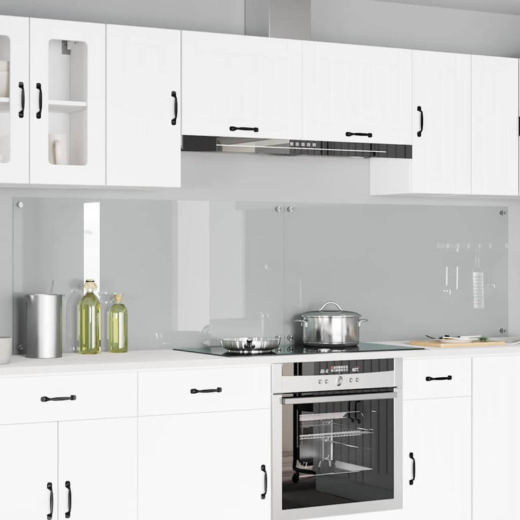Vidaxxl crédence de cuisine 2 pcs transparent 120 x 60 cm verre trempé