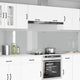 Vidaxxl crédence de cuisine 2 pcs transparent 120 x 60 cm verre trempé