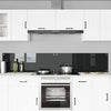 Vidaxxl crédence de cuisine 2 pcs noir 110 x 40 cm verre trempé