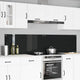 Vidaxxl crédence de cuisine 2 pcs noir 110 x 50 cm verre trempé