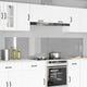 Vidaxxl crédence de cuisine 2 pcs gris clair 110 x 50 cm verre trempé