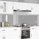 Vidaxxl crédence de cuisine 2 pcs gris clair 110 x 60 cm verre trempé