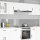 Vidaxxl crédence de cuisine 2 pcs gris clair 120 x 40 cm verre trempé