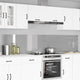 Vidaxxl crédence de cuisine 2 pcs gris clair 120 x 50 cm verre trempé