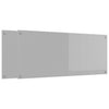 Vidaxxl crédence de cuisine 2 pcs gris clair 120 x 50 cm verre trempé