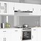 Vidaxxl crédence de cuisine 2 pcs gris clair 120 x 60 cm verre trempé