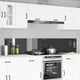 Vidaxxl crédence de cuisine 2 pcs gris foncé 110 x 40 cm verre trempé