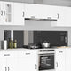 Vidaxxl crédence de cuisine 2 pcs gris foncé 110 x 50 cm verre trempé