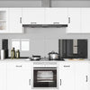Vidaxxl crédence de cuisine 2 pcs gris foncé 110 x 50 cm verre trempé