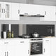 Vidaxxl crédence de cuisine 2 pcs gris foncé 120 x 50 cm verre trempé