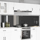 Vidaxxl crédence de cuisine 2 pcs gris foncé 120 x 60 cm verre trempé