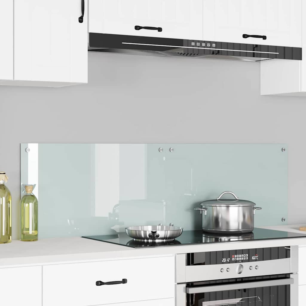 VidaXL paroi arrière de cuisine 2 pcs blanc 70 x 40 cm verre trempé