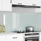 Vidaxxl paroi arrière de cuisine 2 pcs blanc 70 x 60 cm verre trempé