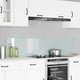 VidaXL paroi arrière de cuisine 2 pcs blanc 90 x 40 cm verre trempé