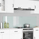 VidaXL paroi arrière de cuisine 2 pcs blanc 90 x 50 cm verre trempé