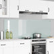 VidaXL paroi arrière de cuisine 2 pcs blanc 90 x 60 cm verre trempé