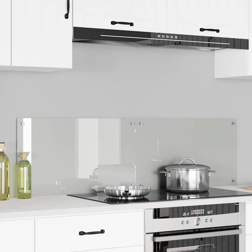 VidaXL paroi arrière de cuisine 2 pcs transparent 70 x 40 cm verre trempé