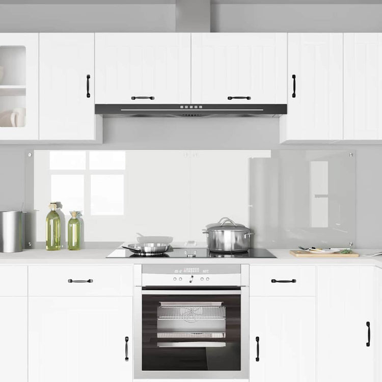 Vidaxl keuken achterwand 2 pcs doorzichtig 100 x 60 cm verre dur