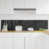 Vidaxxl paroi arrière de cuisine 2 pcs noir 90 x 40 cm verre trempé