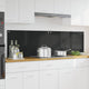 VidaXL paroi arrière de cuisine 2 pcs noir 90 x 50 cm verre trempé