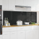 VidaXL paroi arrière de cuisine 2 pcs noir 90 x 60 cm verre trempé