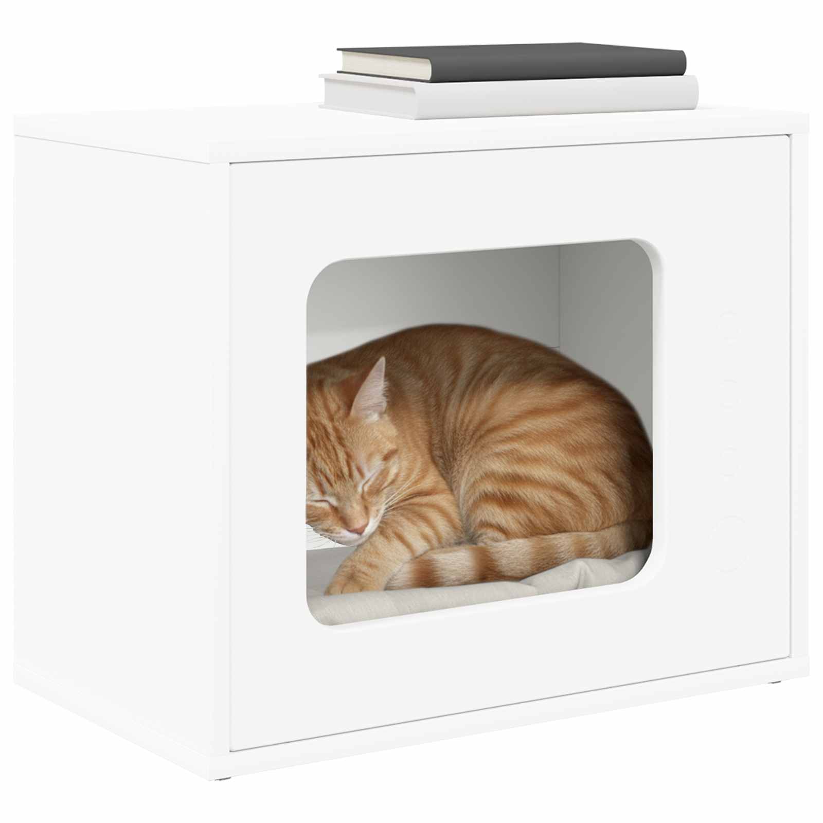 Vidaxx maison pour chat blanc 51 x 30 x 42 cm bois d'ingénierie