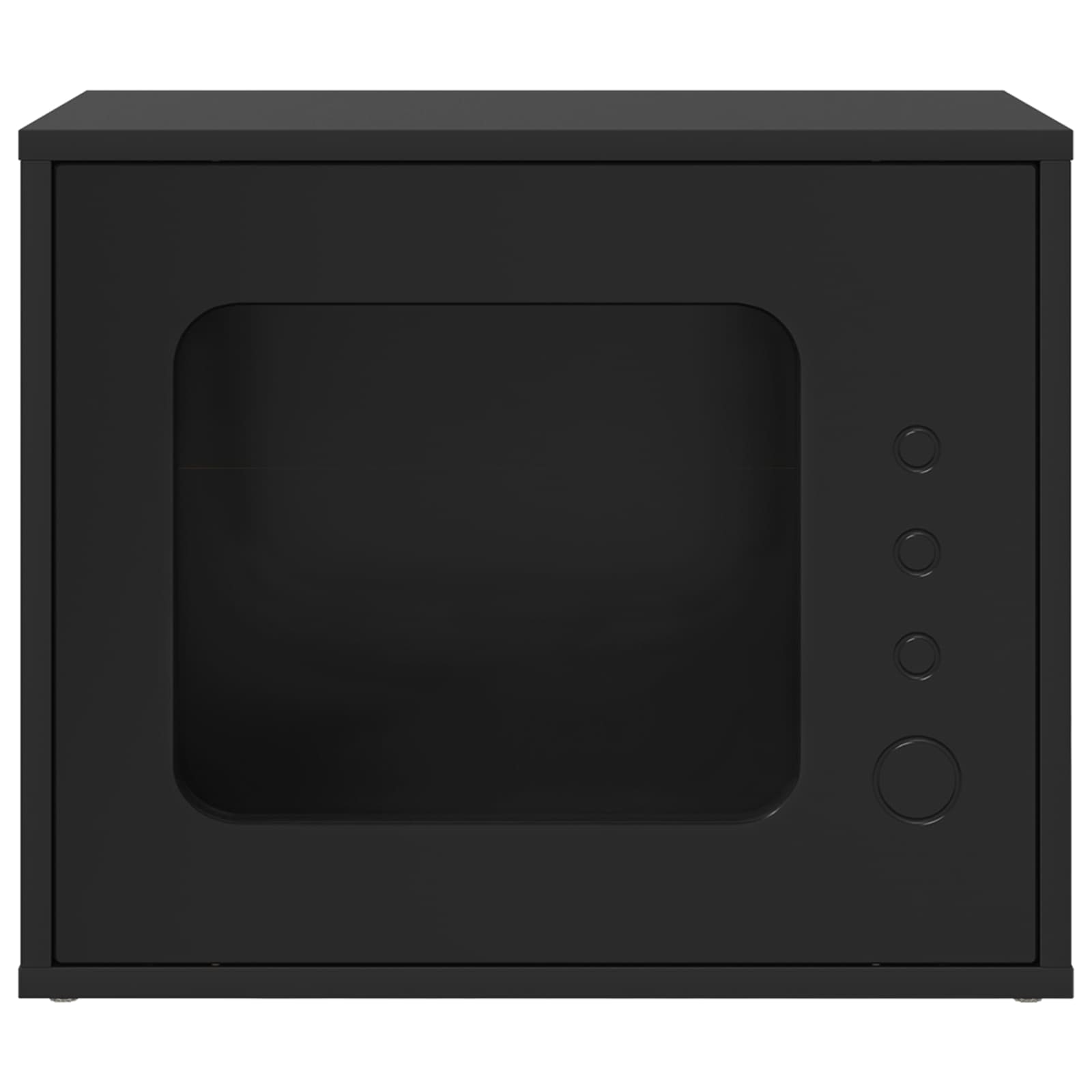 Vidaxxl maison pour chat noir 51 x 30 x 42,5 cm en bois travaillé