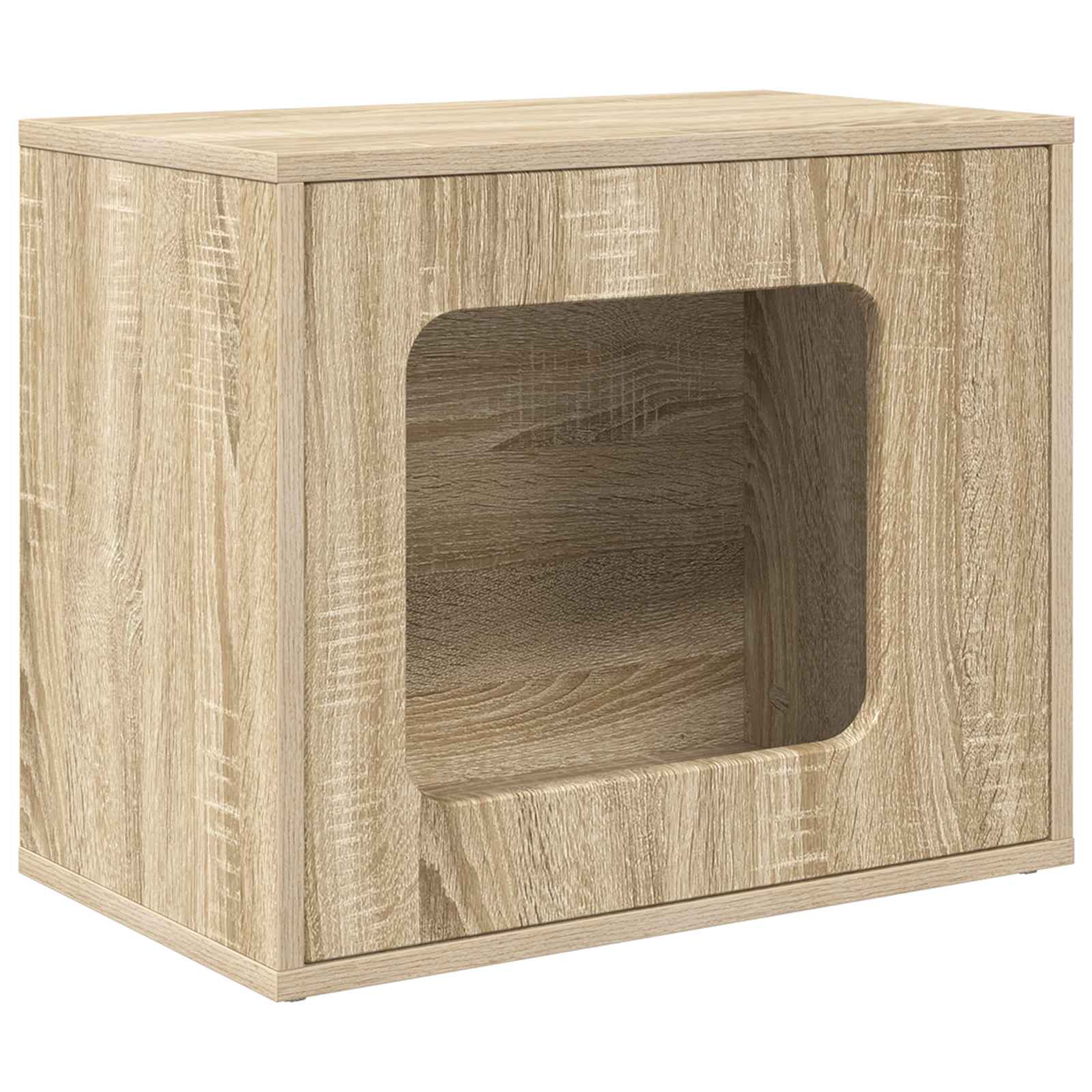 Vidaxl maison pour chat sonoma 51 x 30 x 42,5 cm bois travaillé