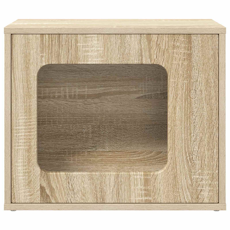 Vidaxl maison pour chat sonoma 51 x 30 x 42,5 cm bois travaillé