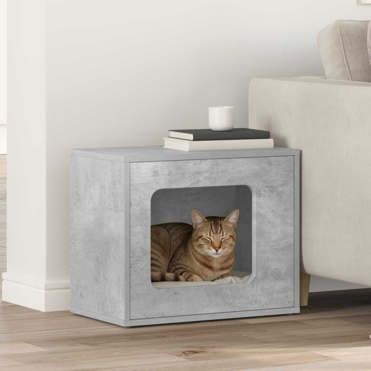 Vidaxx maison pour chat béton 51 x 30 x 42,5 cm bois traité
