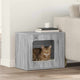Vidaxl maison pour chat gris sonoma 51 x 30 x 42,5 cm bois travaillé