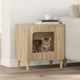 Vidaxl maison pour chat sonoma 51 x 30 x 52 cm bois travaillé