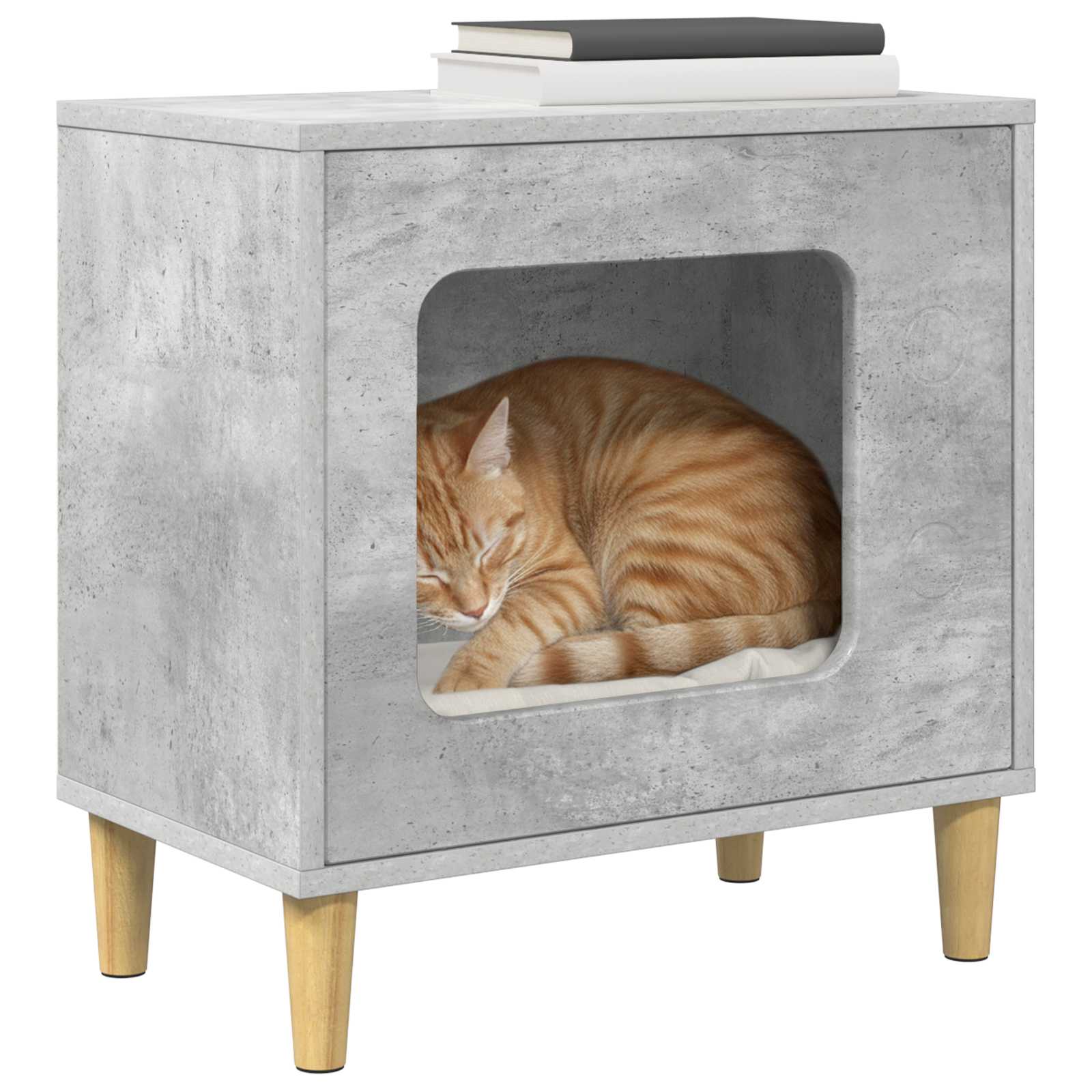 Vidaxx maison pour chat béton 51 x 30 x 52 cm bois traité