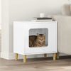 Vidaxxl maison pour chat blanc brillant 51 x 30 x 52 cm bois fini