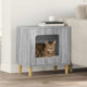 Vidaxl maison pour chat gris sonoma 51 x 30 x 52 cm bois d'ingénierie