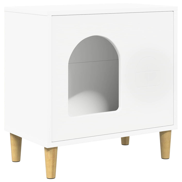 Vidaxx maison pour chat blanc 51 x 30 x 52 cm bois d'ingénierie
