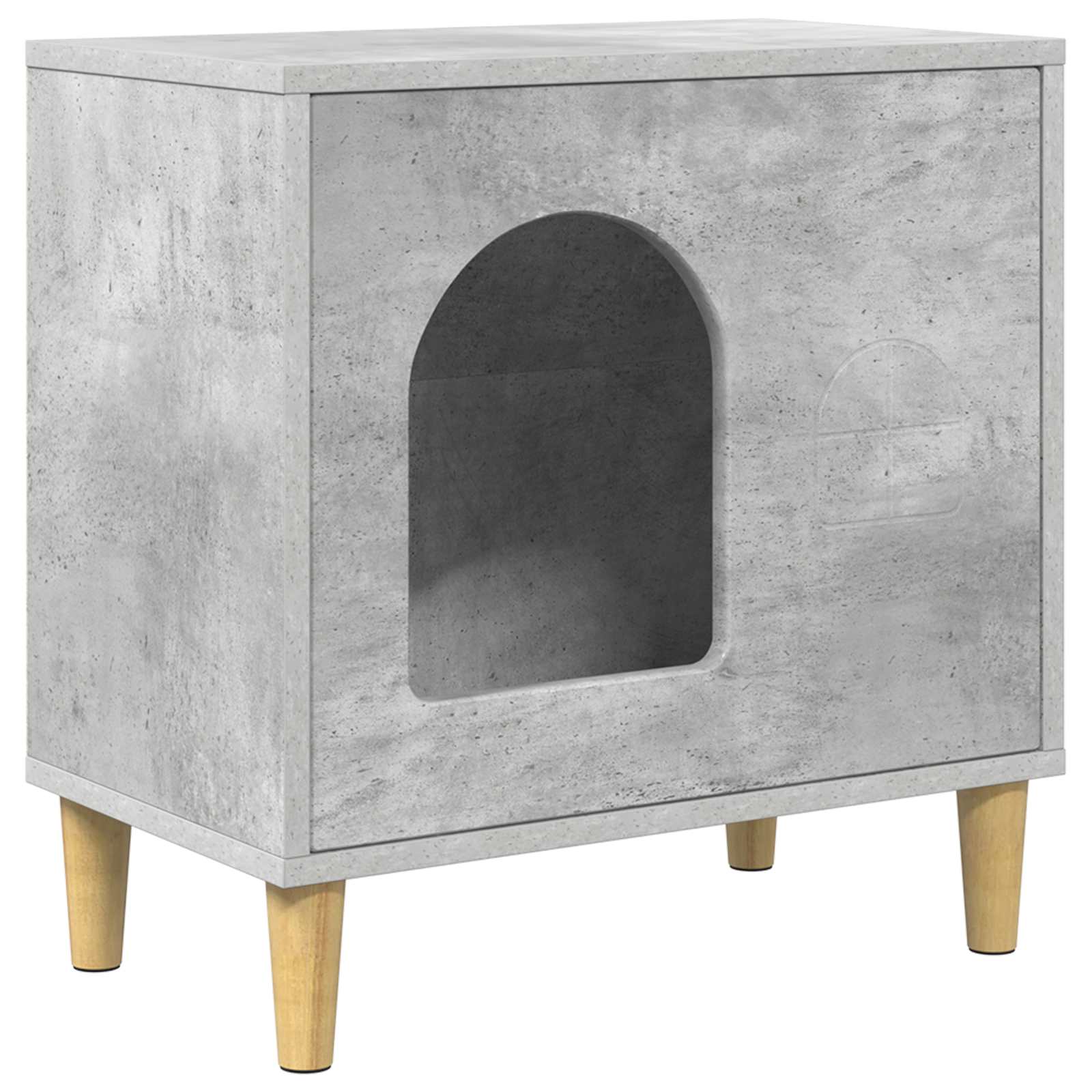 Vidaxx maison pour chat béton 51 x 30 x 52 cm bois traité