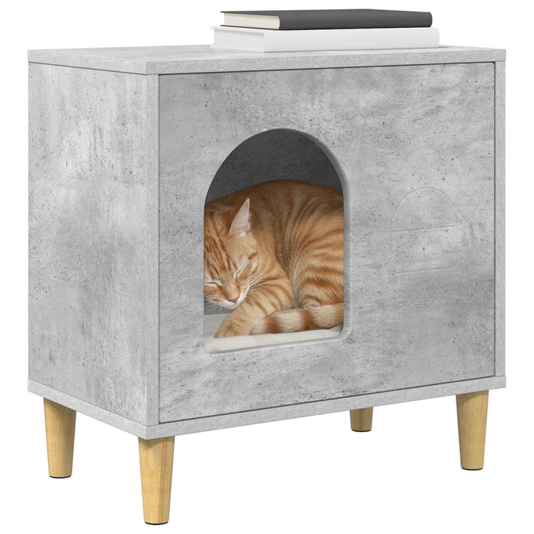 Vidaxx maison pour chat béton 51 x 30 x 52 cm bois traité