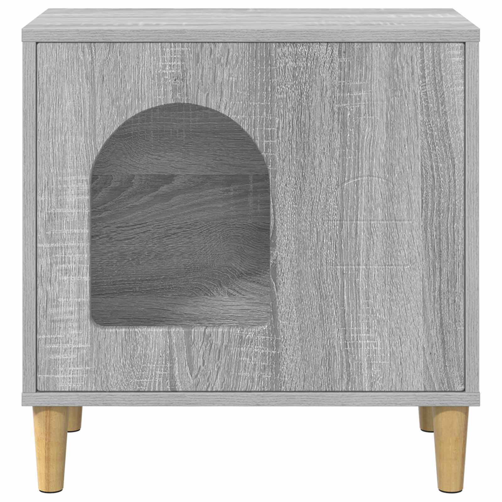 Vidaxl maison pour chat gris sonoma 51 x 30 x 52 cm bois d'ingénierie