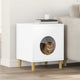 Vidaxx maison pour chat blanc 42,5 x 40 x 53 cm bois d'ingénierie