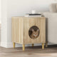 Vidaxl maison pour chat sonoma 42,5 x 40 x 53 cm en bois travaillé